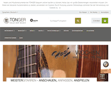 Tablet Screenshot of musik-tonger.de